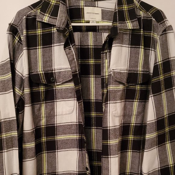 American Eagle classic fit, flannel long sleeve men shirt 100% cotton. - Picture 2 of 11